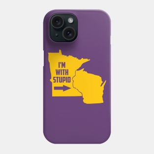 Minnesota I'm With Stupid Phone Case