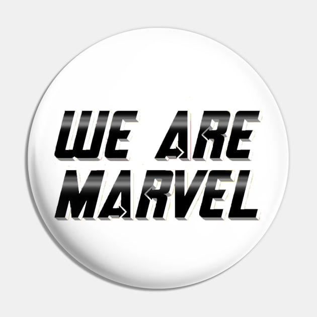 We Are Marvel Pod Stacked Pin by We Are Marvel Pod