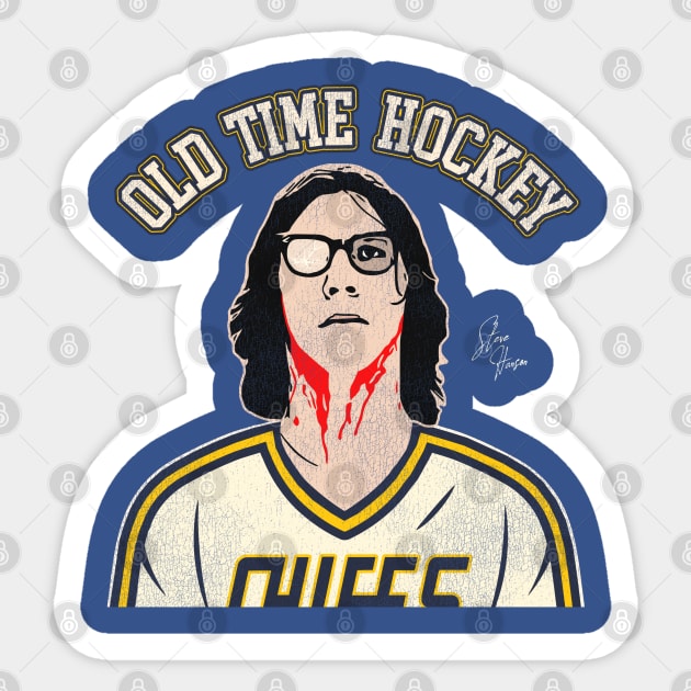 Buy the Hanson Brothers Old Time Hockey Sweatshirt Hoodie - Slap Shot