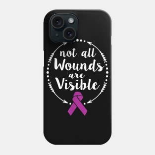 Not All Wounds Visible Domestic Violence Survivor Phone Case