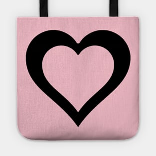 A hole in my Heart for you in Black Tote