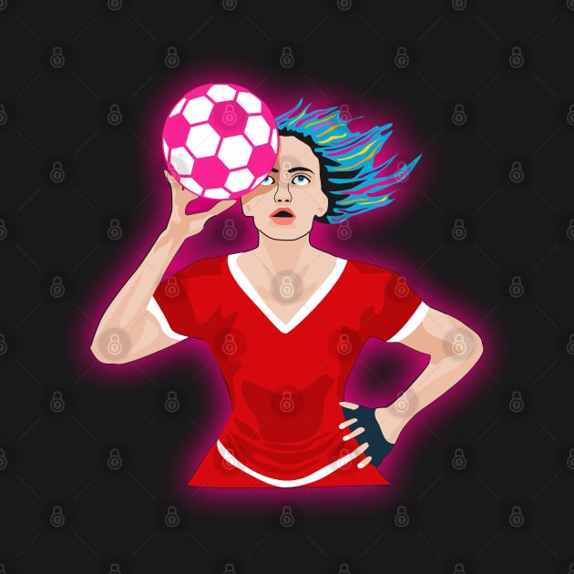 Women Football by Womens Art Store