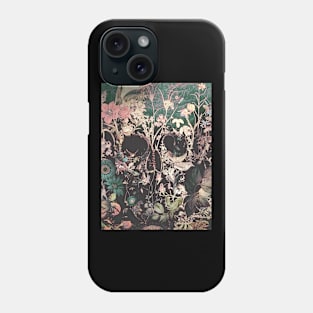 skull flowers death Phone Case