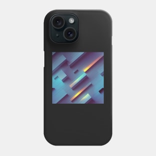 Futuristic Block Pattern Phone Case