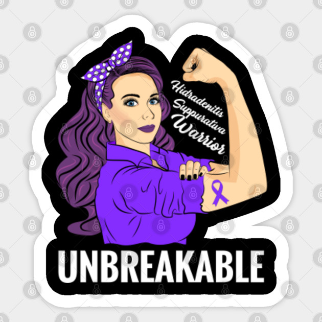 Hidradenitis Suppurativa Awareness Hs Chronic Inflammatory Hidradenitis Suppurativa Sticker Teepublic
