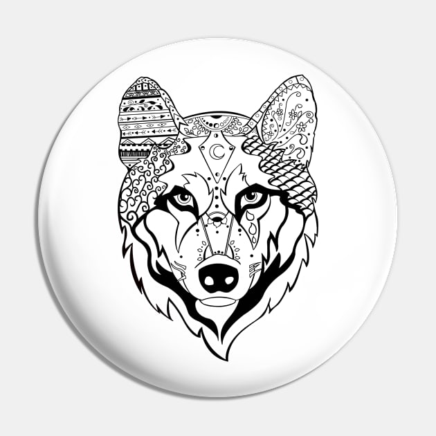 Sonya The Wolf Pin by v.caia