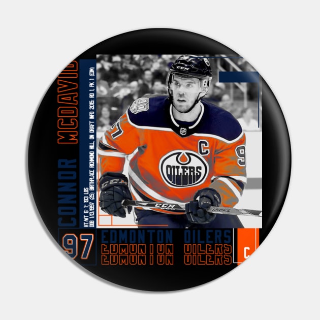 Connor Mcdavid Paper Poster Pin by art.Hamdan