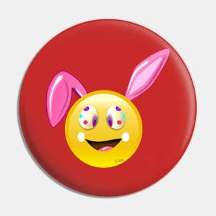 Easter Ears Emoji,bunny Shirt boys Girl Pin