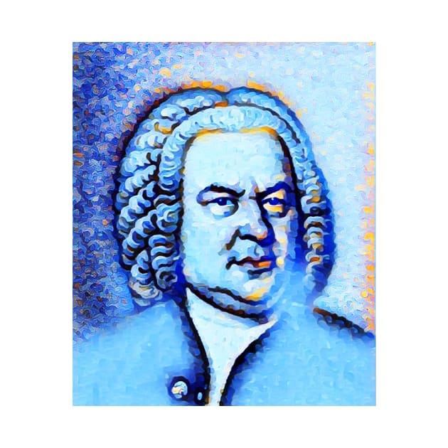 Johann Sebastian Bach Portrait | Johann Sebastian Bach Artwork | Johann Sebastian Bach Painting 13 by JustLit