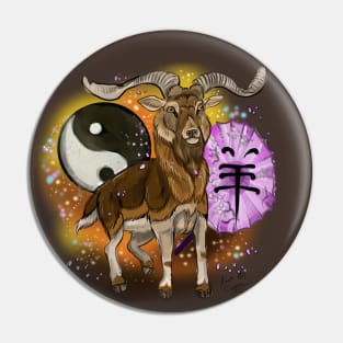 Chinese Zodiac Animal Year of the Goat Pin