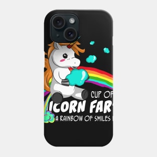 Cup Of Unicorn Farts Rainbow Of Smile Inside Costume Gift Phone Case