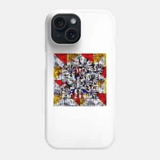 Daisy Abstract after Mondrian Phone Case