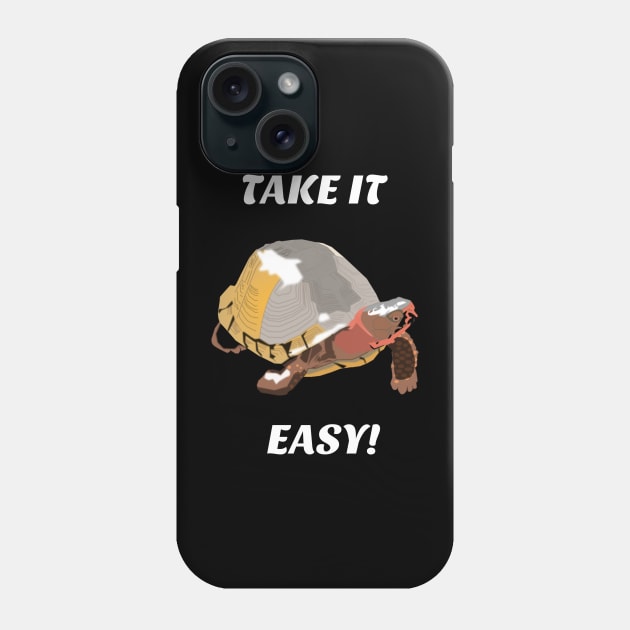 Take it Easy Turtle Phone Case by Funky Turtle