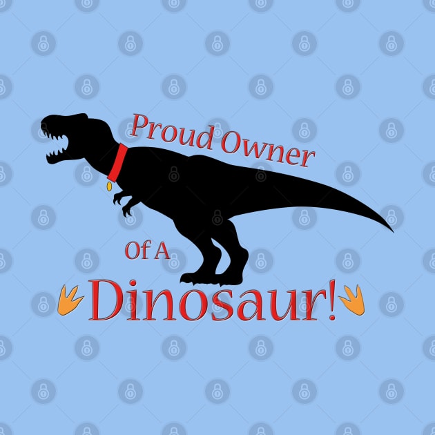 Proud Dinosaur Pet Owner by SakuraDragon