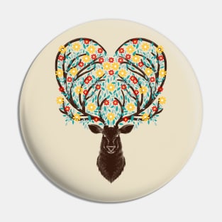 Blooming Deer Mothers Day Pin