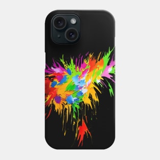 Splat! Vivid Neon Colour Splash Abstract Print Phone Case