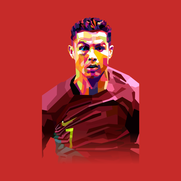 Cristiano Ronaldo Portugal WPAP - Ronaldo - T-Shirt | TeePublic