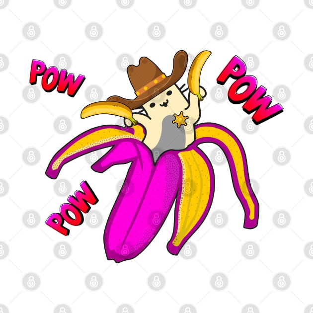 Banana Cat Cowboy Sheriff by GlanceCat