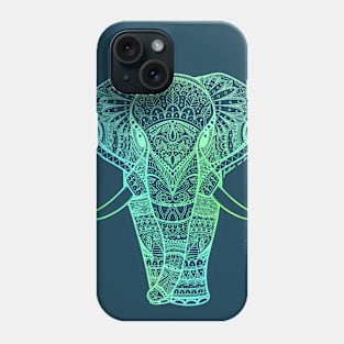 Elephant Mandala | Dark Navy Phone Case