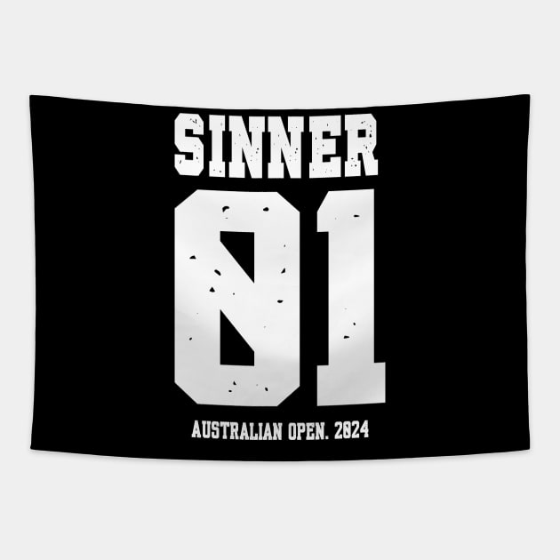 Jannik Sinner Tapestry by King Chris