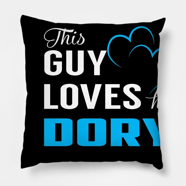 This Guy Loves His DORY Pillow by TrudiWinogradqa