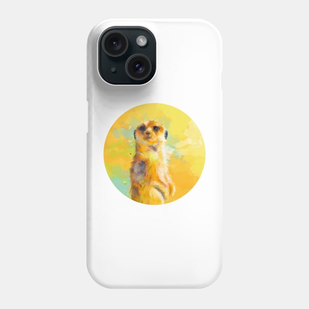 Dear Little Meerkat Phone Case by Flo Art Studio