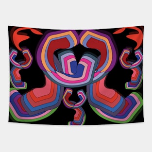 colorful abstract geometric shapes Tapestry