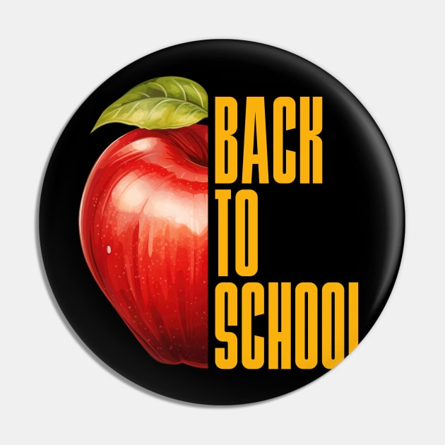 Back to School Apple Pin by DanielLiamGill