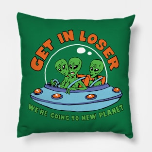 Get in Alien! Pillow