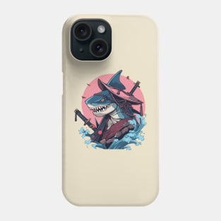 samurai shark Phone Case