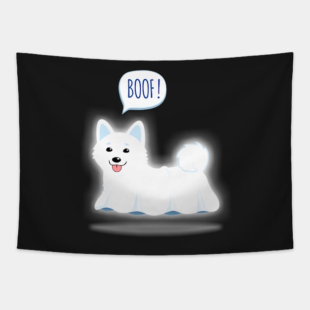 BOOF Shiba Inu Ghost Tapestry by zeno27