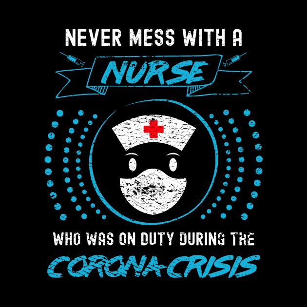 Corona Nurse in Turquoise by SM Shirts