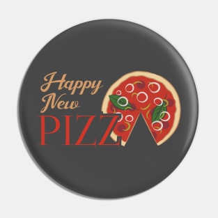 Happy New Pizza Pin