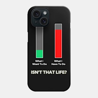 Want To vs Have To Life Lesson Motivation Inspiration Phone Case