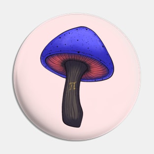 Polyamory Pride Mushroom Pin