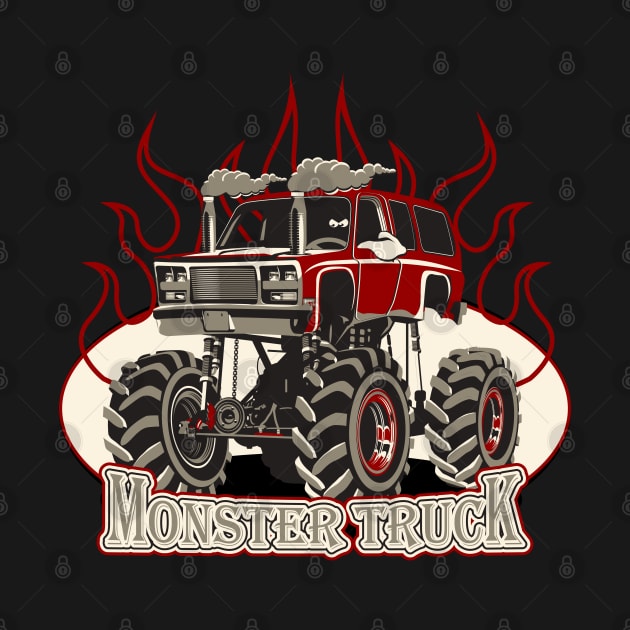 Cartoon monster truck by Mechanik