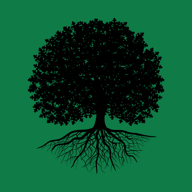 Oak Tree Silhouette by SWON Design