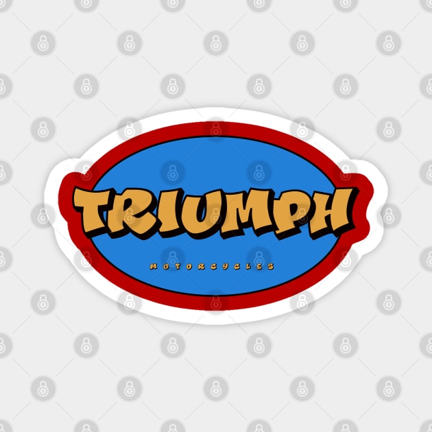 Triumph Motorcycle Magnet by Shiyi Studio