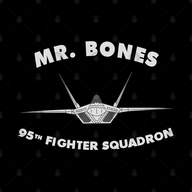 95th Fighter Squadron Mr Bones F22 USAF by DesignedForFlight