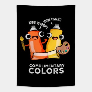 Complimentary Colors Cute Paint Pun Tapestry