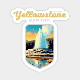 USA - NATIONAL PARK - YELLOWSTONE Old Faithful - 1 Magnet