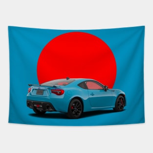 BRZ Japan Sun Blue Lagoon Tapestry