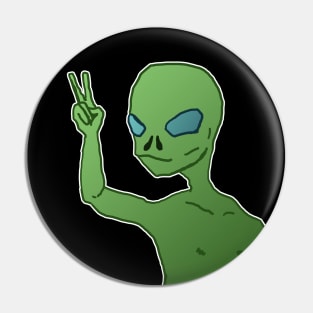 peace with aliens Pin