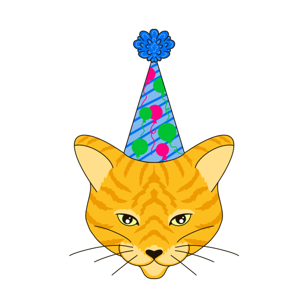 Happy Birthday Party Cat by missmann