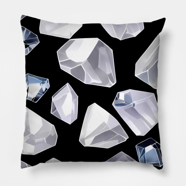 Abstract Gems, precious stones, patchwork, colorful,  geometrical,seamless patterns Pillow by AISHOPPE