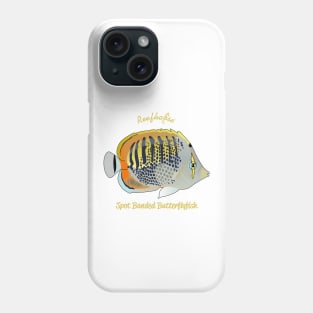 Spot Banded Butterflyfish Phone Case