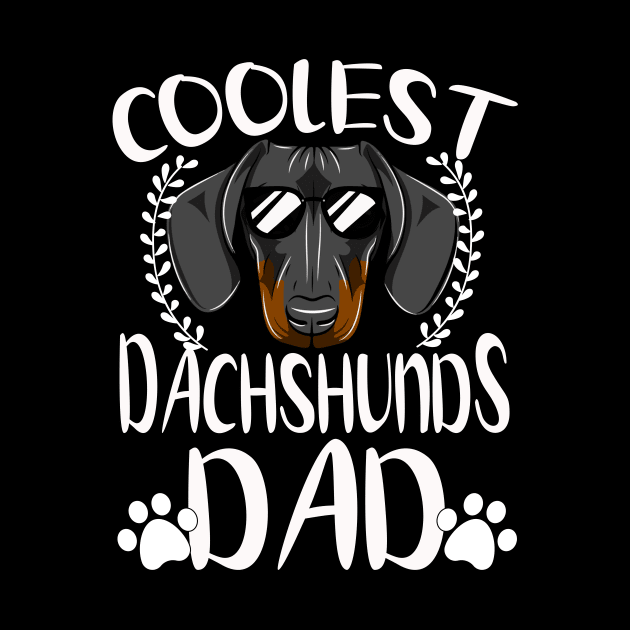 Glasses Coolest Dachshunds Dog Dad by mlleradrian