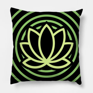 Lime Lotus Pillow