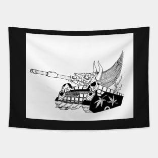 Japanese demon-tank. Tapestry