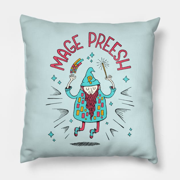 Mage Preesh Pillow by Gintron